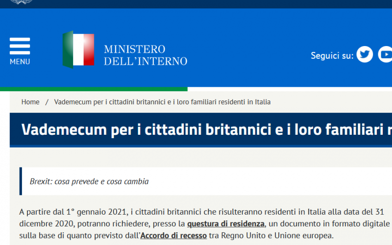 Vademecum Cittadini Britannici